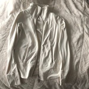 Cream white compression jacket